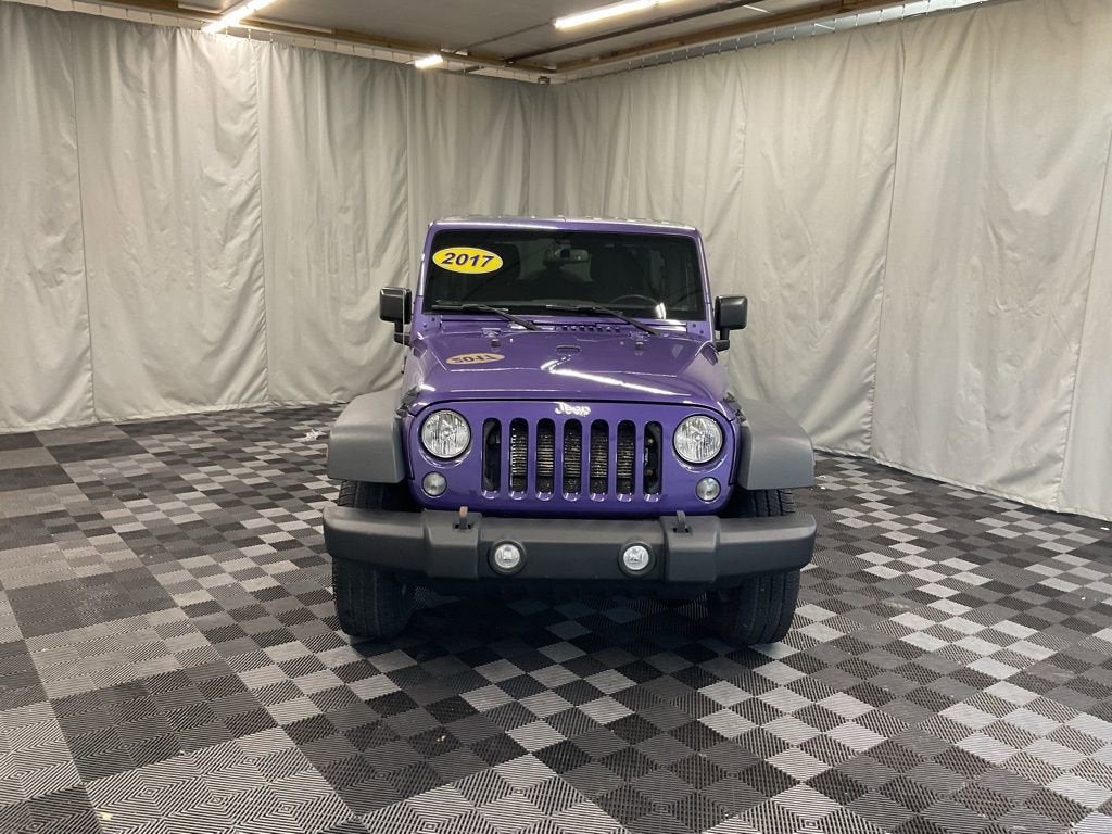 Used 2017 Jeep Wrangler Unlimited Sport S with VIN 1C4BJWDG2HL607771 for sale in Newton, IA