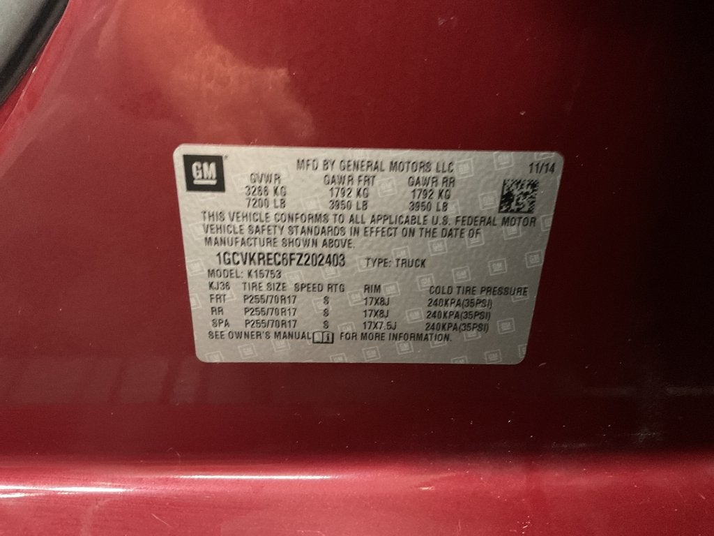 2015 Chevrolet Silverado 1500 LT