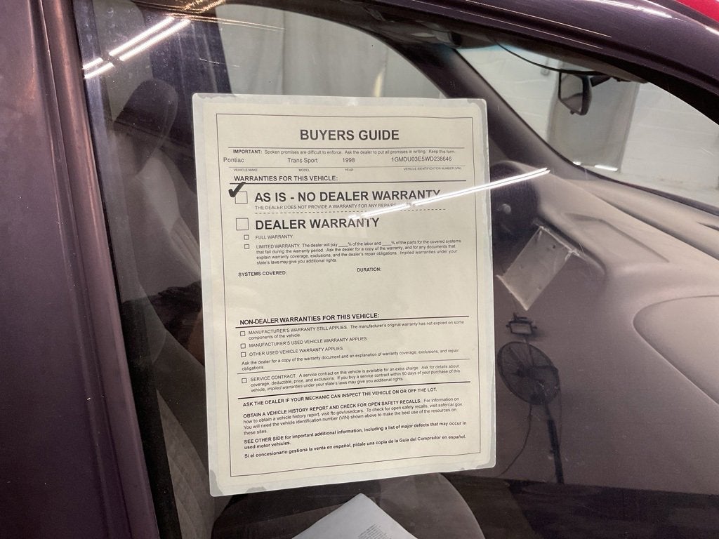 1998 Pontiac Montana NA