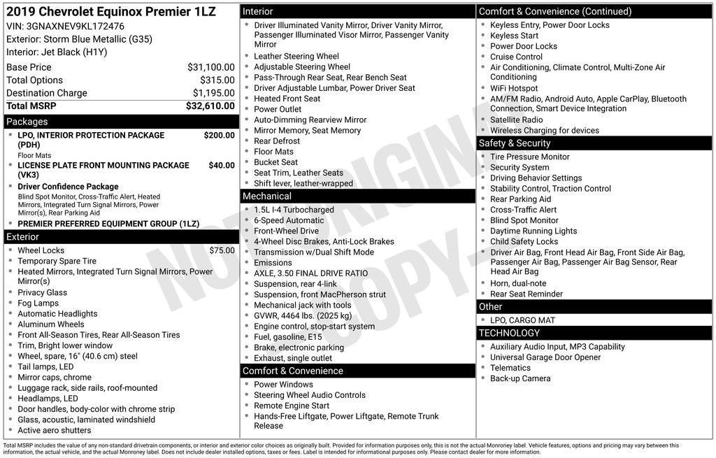 2019 Chevrolet Equinox Premier