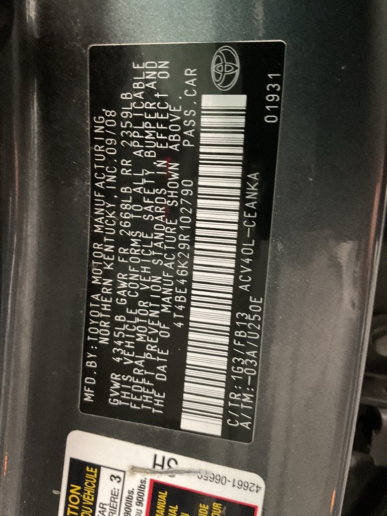 2009 Toyota Camry LE