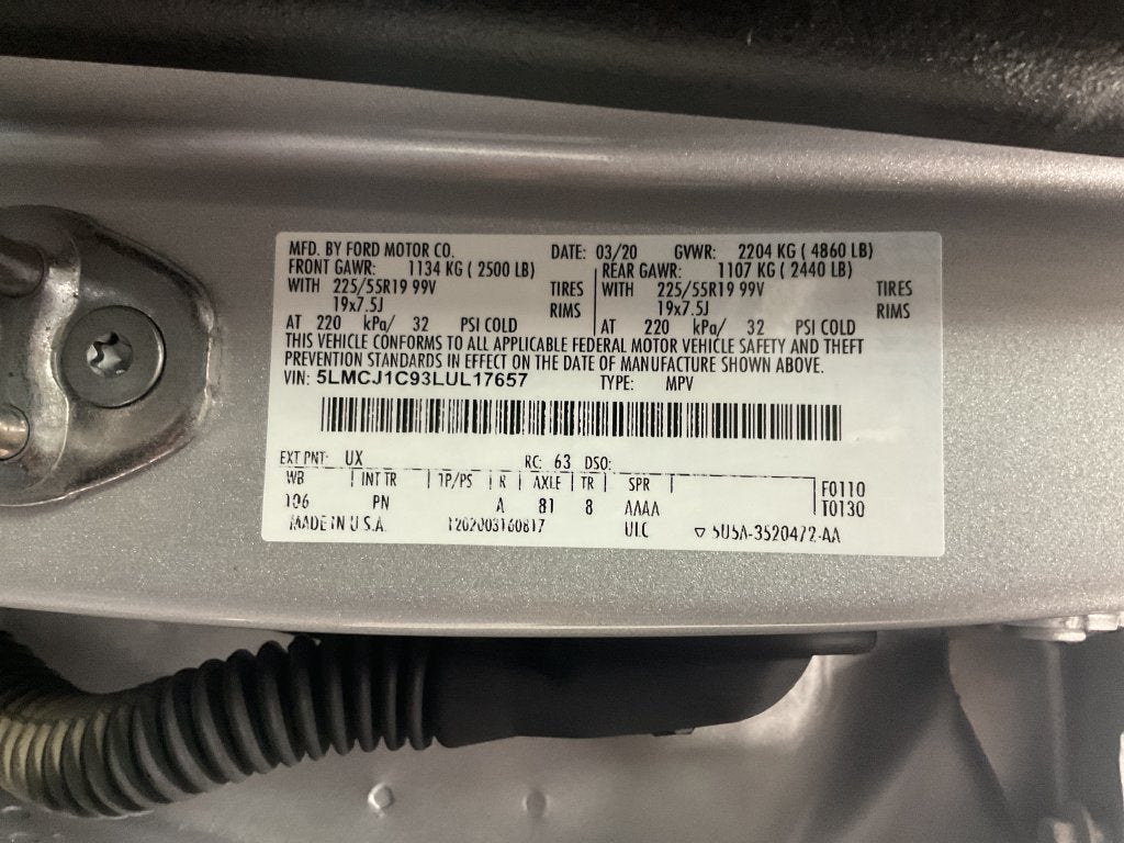 2020 Lincoln Corsair Standard