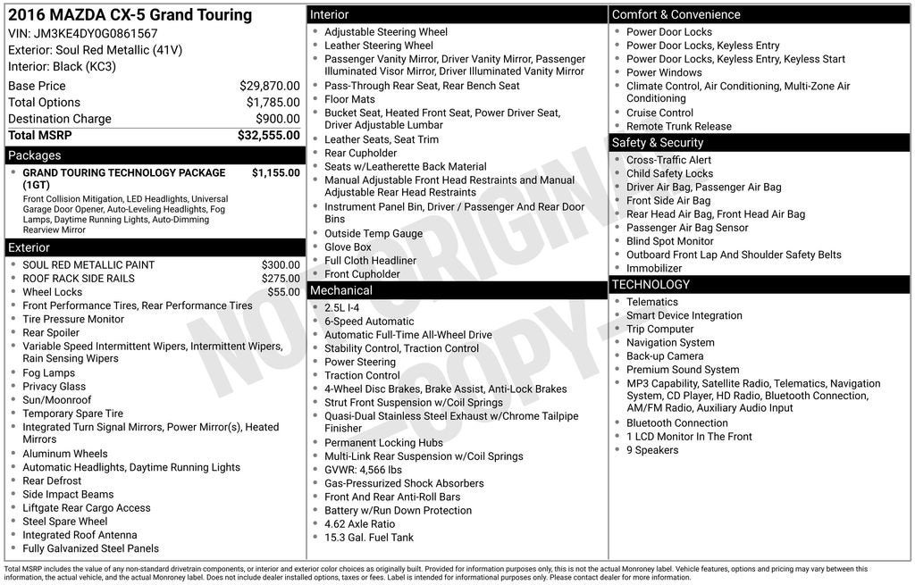 2016 Mazda Mazda CX-5 Grand Touring