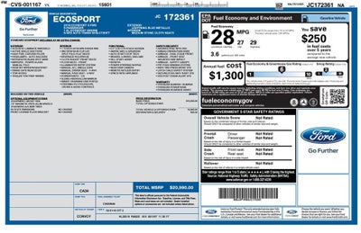 2018 Ford EcoSport S